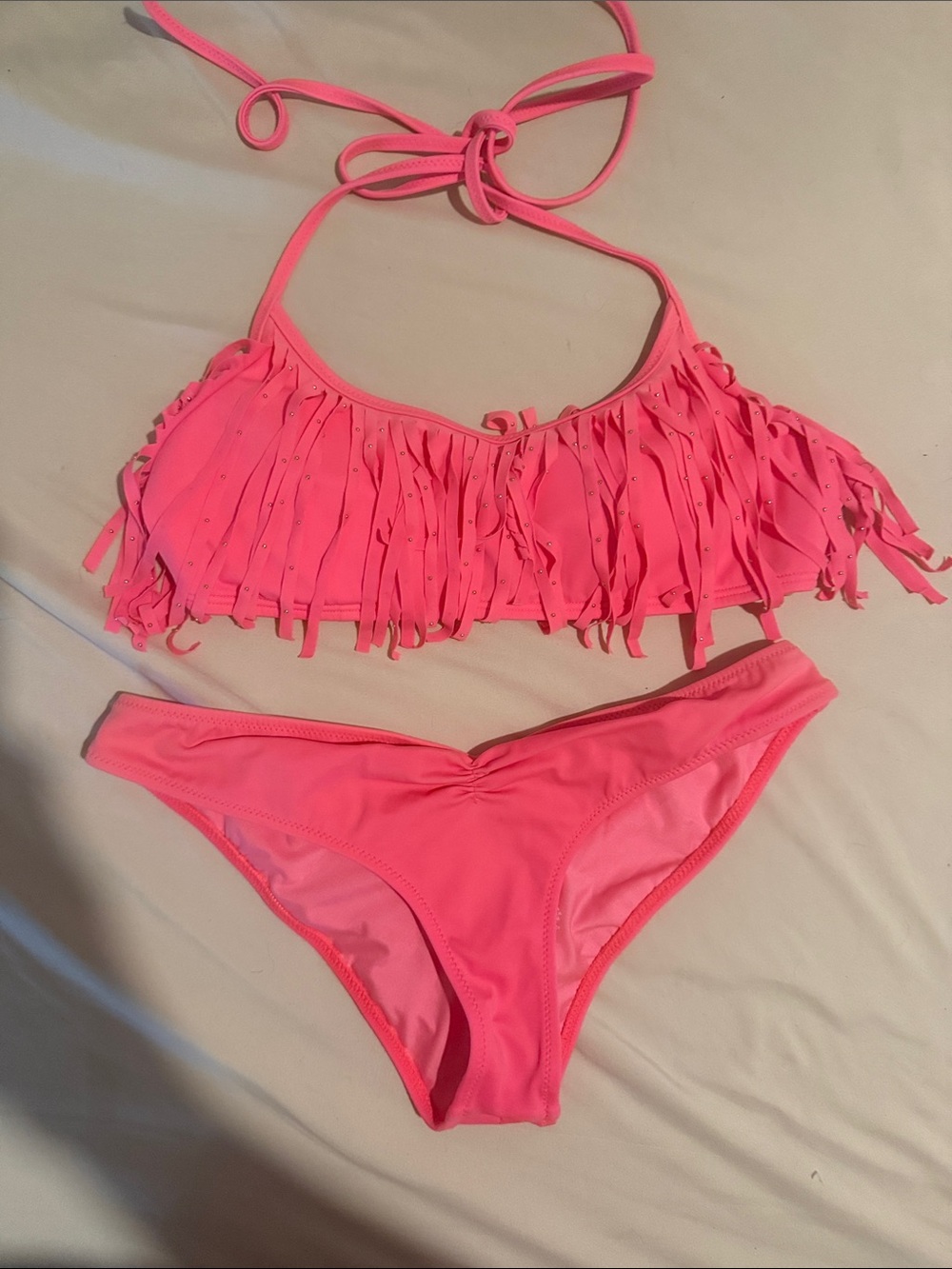 PINK Victoria's Secret Bright Pink Bikini Bottoms